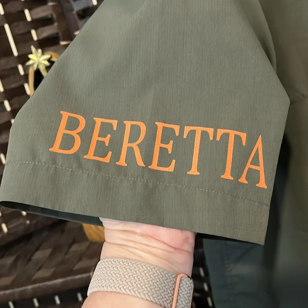 BERETTA Men’s Buzzi Shooting Tactical Short Sleeve Shirt Size Large Army Green - Picture 4 of 9